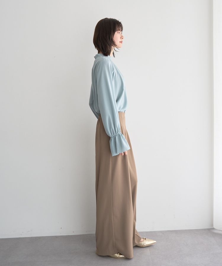 YECCA VECCA「タックデザインブラウス」|シャツ・ブラウス|