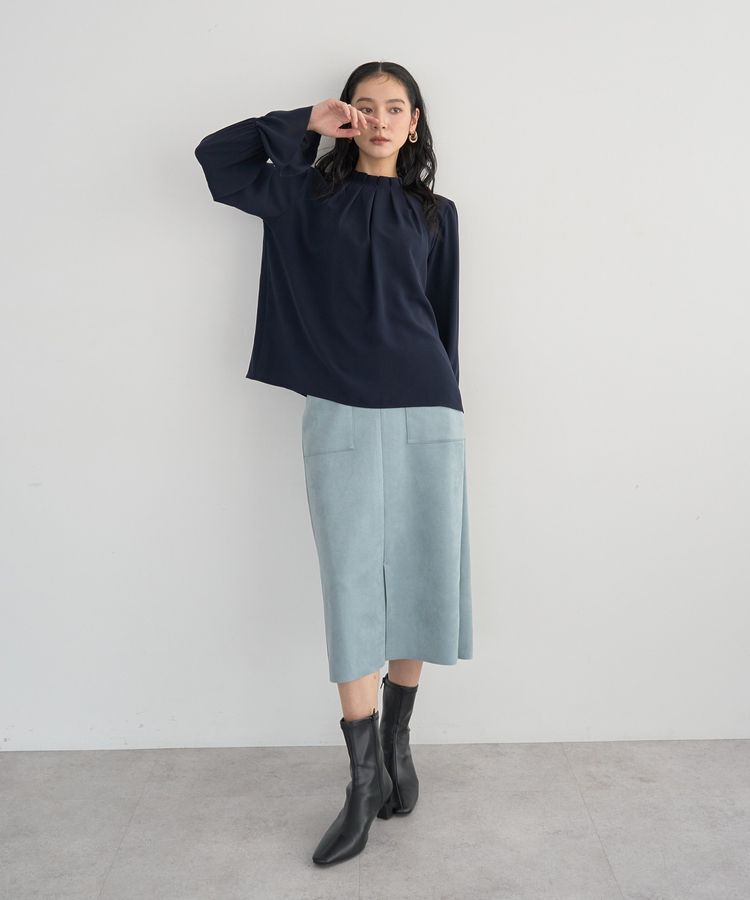 YECCA VECCA「タックデザインブラウス」|シャツ・ブラウス|