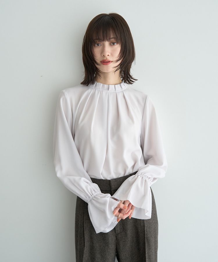 YECCA VECCA「タックデザインブラウス」|シャツ・ブラウス|