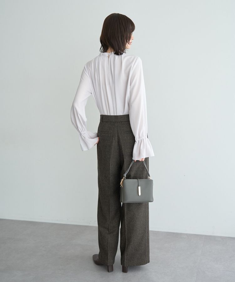 YECCA VECCA「タックデザインブラウス」|シャツ・ブラウス|