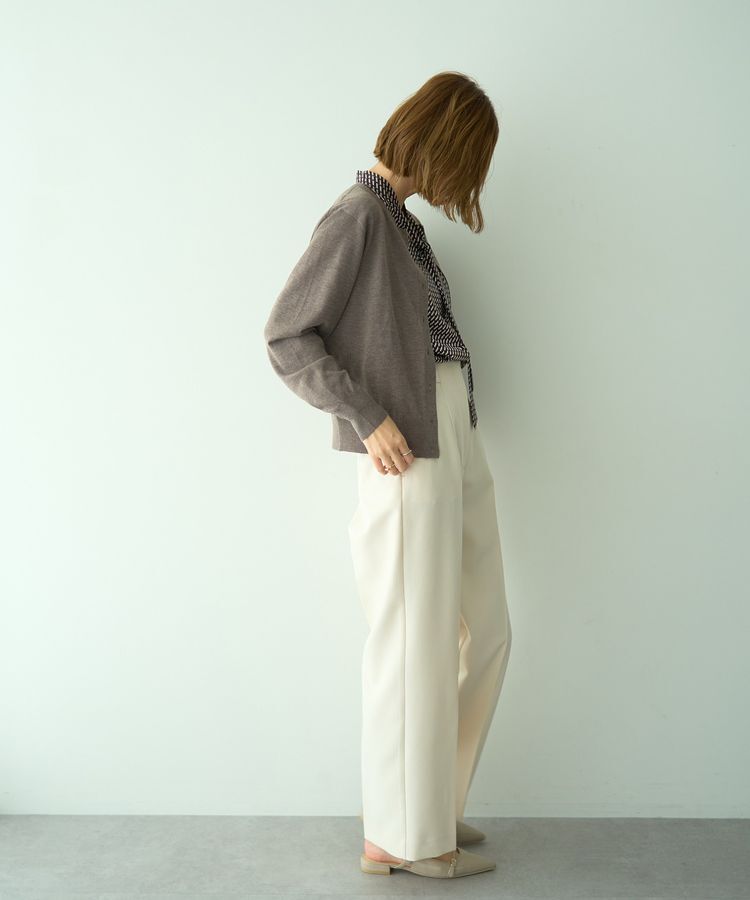 YECCA VECCA「金釦クルーネックカーディガン」|カーディガン|