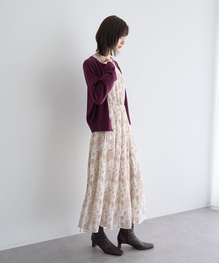 YECCA VECCA「金釦クルーネックカーディガン」|カーディガン|