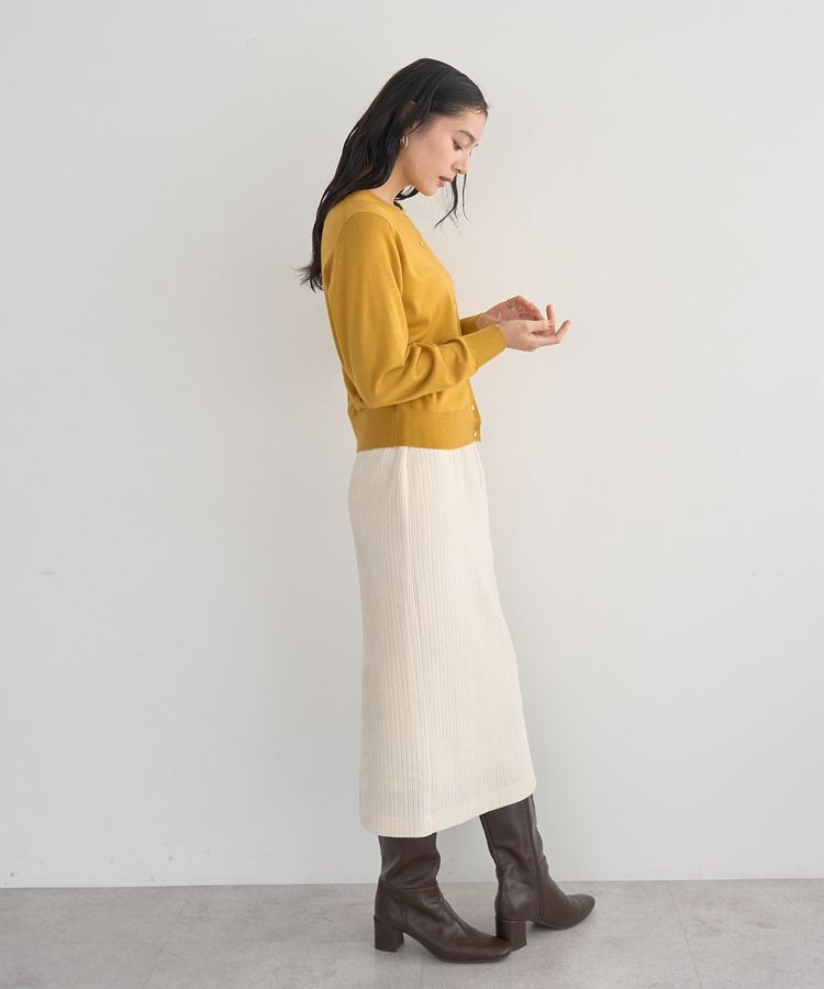 YECCA VECCA「金釦クルーネックカーディガン」|カーディガン|