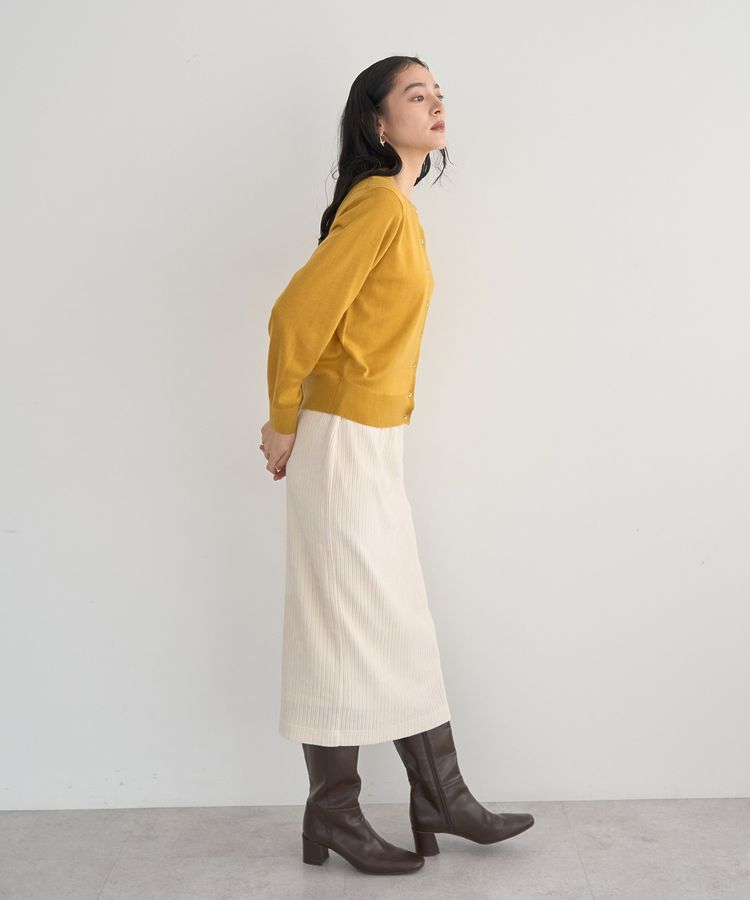 YECCA VECCA「金釦クルーネックカーディガン」|カーディガン|