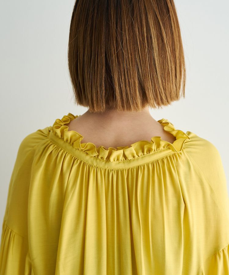 Editt by YECCA VECCA「シャーリングギャザーリボンブラウス」|シャツ・ブラウス|