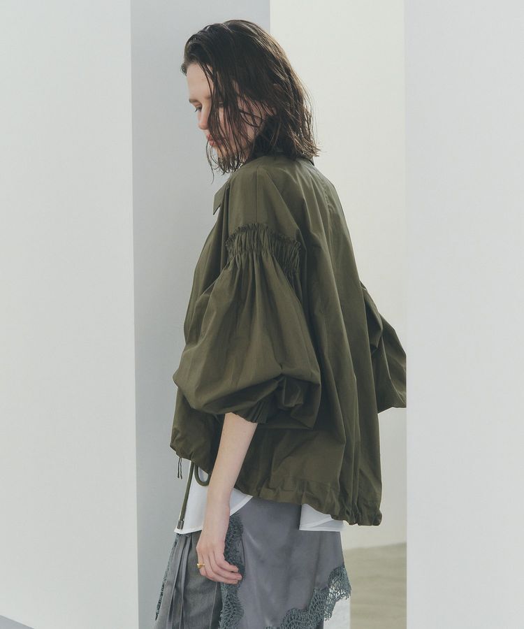 Editt by YECCA VECCA「ボリュームギャザーデザインZIPブルゾン」|ブルゾン・スタジャン|