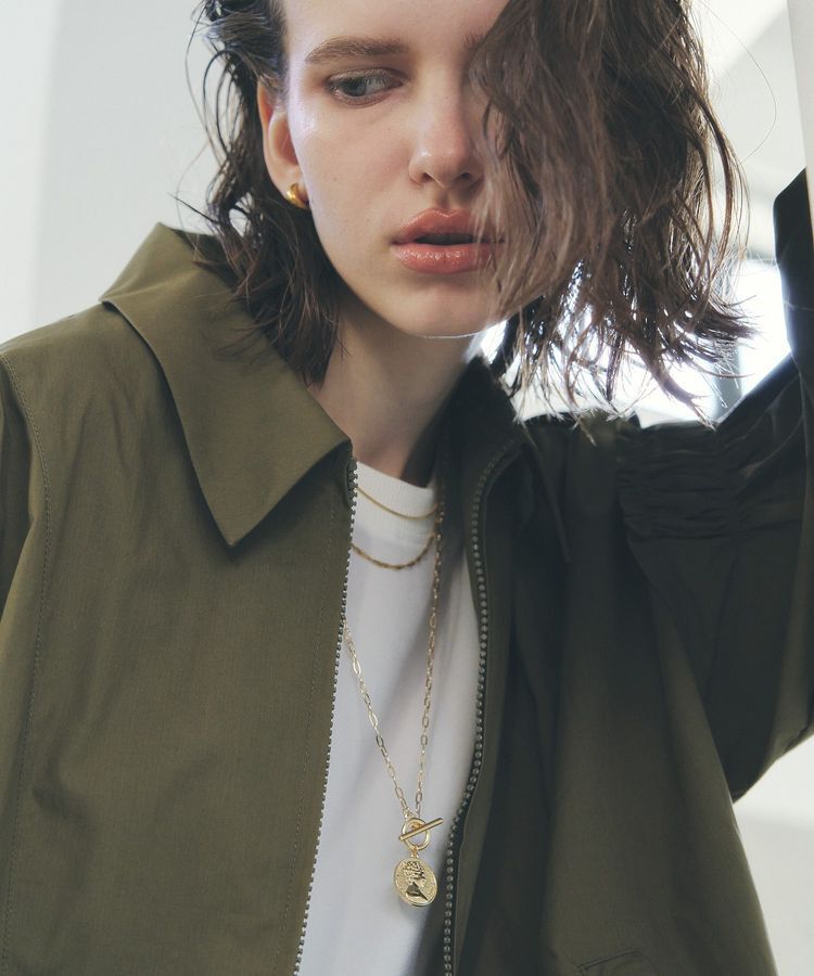 Editt by YECCA VECCA「ボリュームギャザーデザインZIPブルゾン」|ブルゾン・スタジャン|