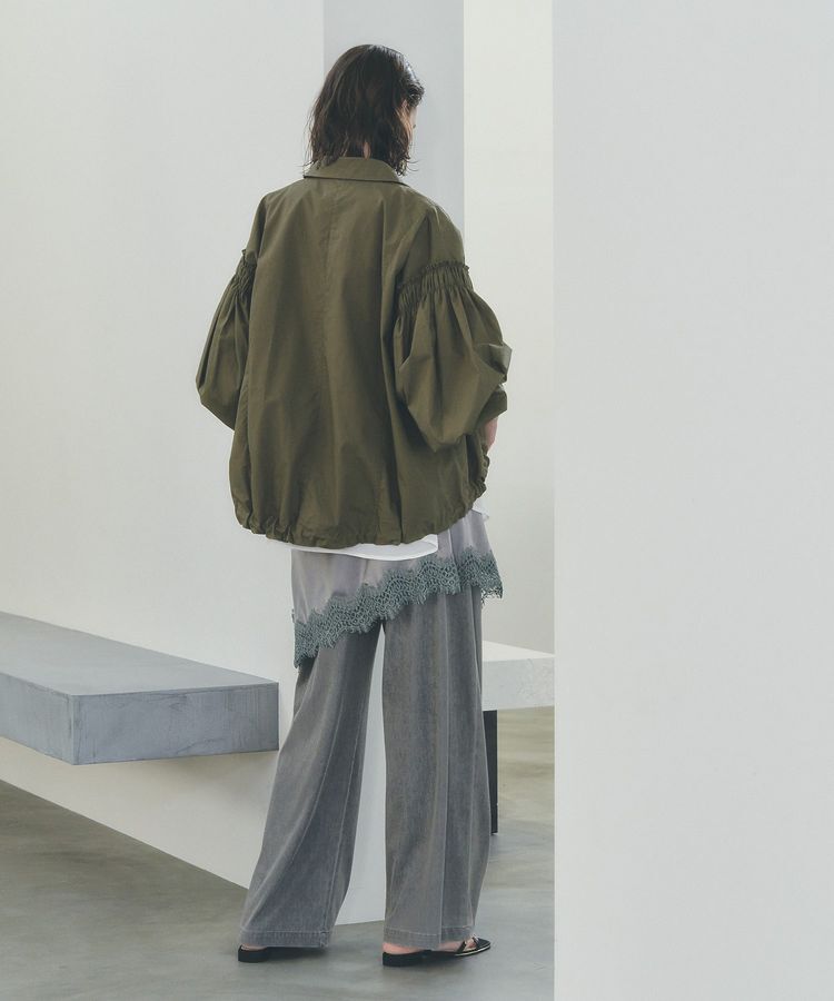 Editt by YECCA VECCA「ボリュームギャザーデザインZIPブルゾン」|ブルゾン・スタジャン|