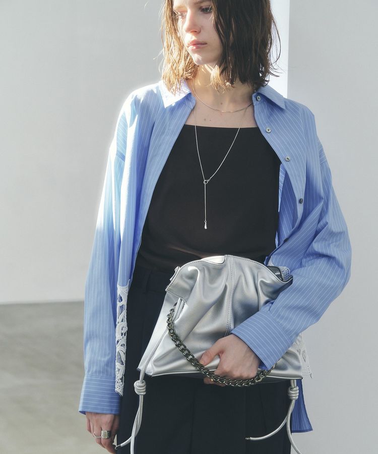 YECCA VECCA「2wayチェーンギャザーバッグ」|ハンドバッグ|