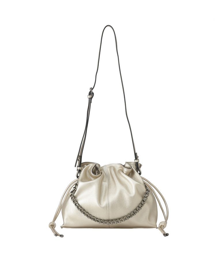 YECCA VECCA「2wayチェーンギャザーバッグ」|ハンドバッグ|