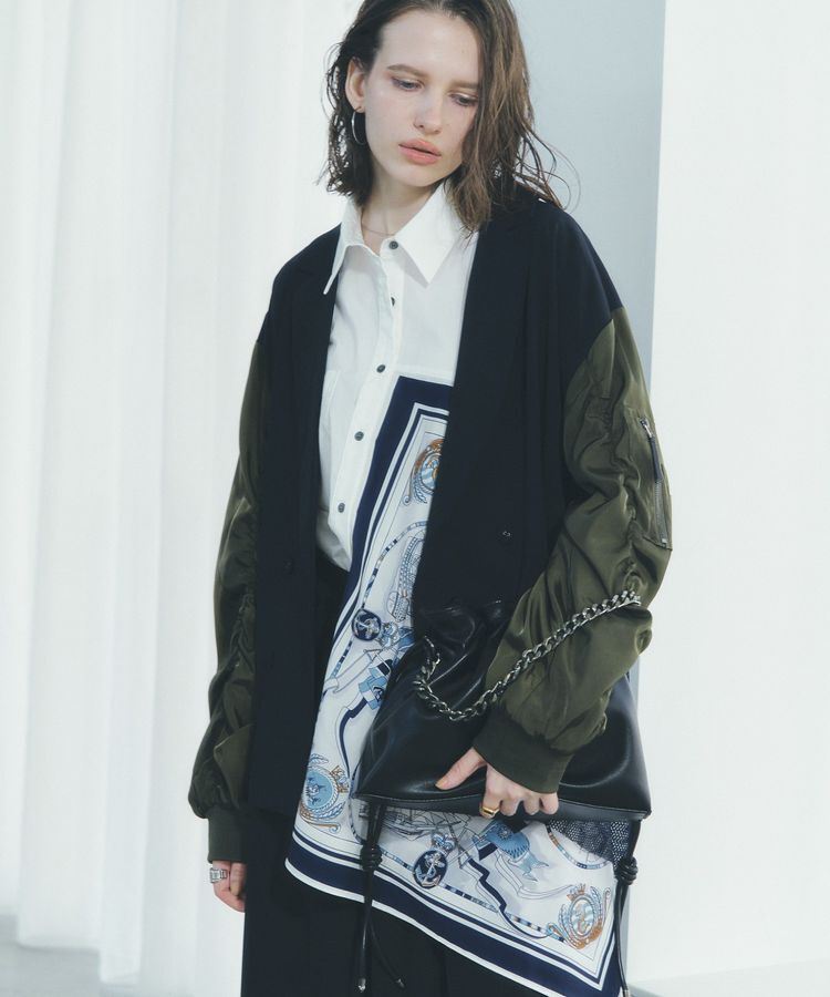 YECCA VECCA「2wayチェーンギャザーバッグ」|ハンドバッグ|