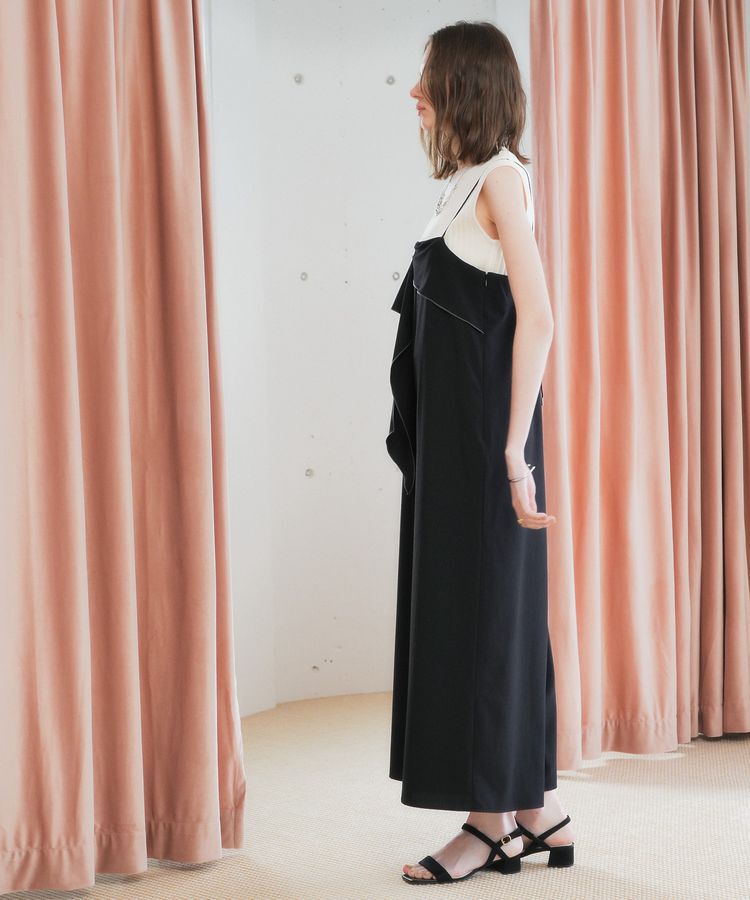 YECCA VECCA「ラッフルキャミオールインワン」|オールインワン|