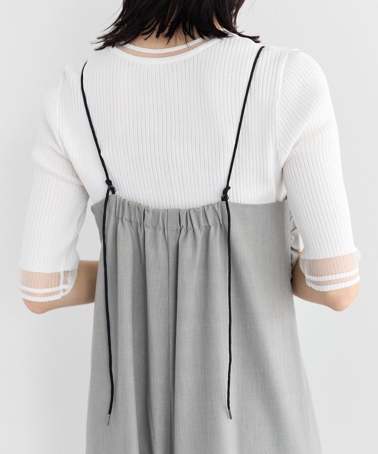 YECCA VECCA「ラッフルキャミオールインワン」|オールインワン|