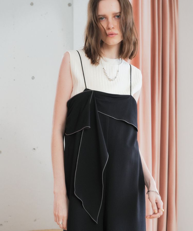 YECCA VECCA「ラッフルキャミオールインワン」|オールインワン|