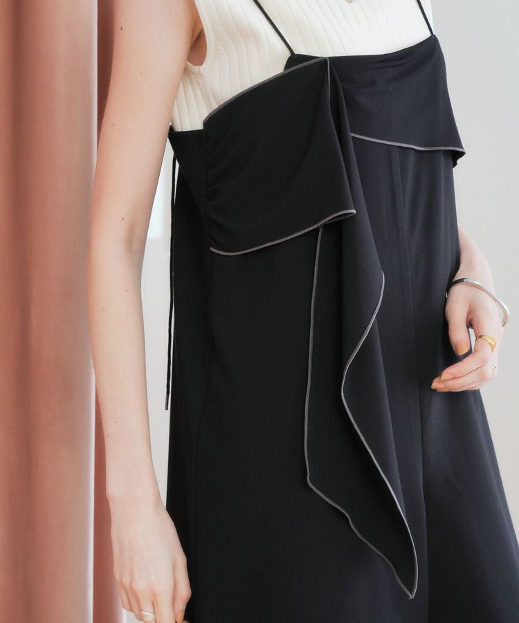 YECCA VECCA「ラッフルキャミオールインワン」|オールインワン|