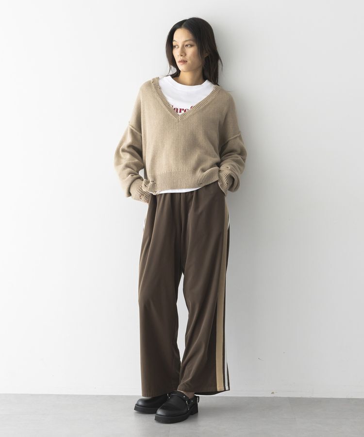 GARAGE OF GOOD CLOTHING「Vネックダメージショートニットプルオーバー」|ニット・セーター|