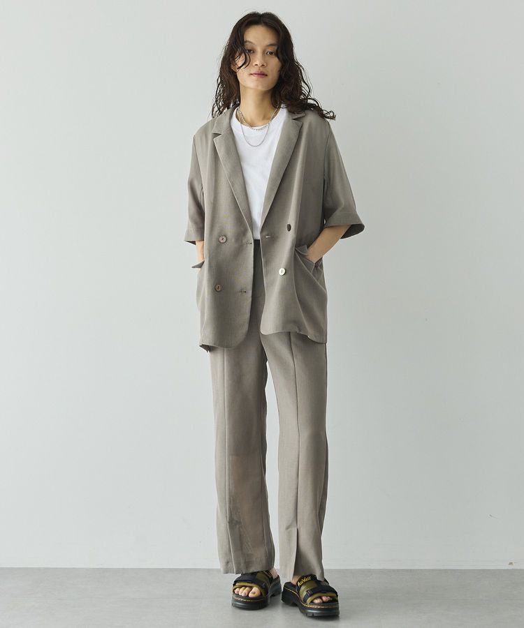 GARAGE OF GOOD CLOTHING「シアーメッシュハーフスリーブジャケット」|テーラードジャケット|