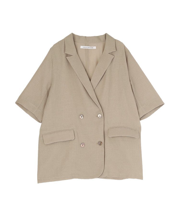 GARAGE OF GOOD CLOTHING「シアーメッシュハーフスリーブジャケット」|テーラードジャケット|