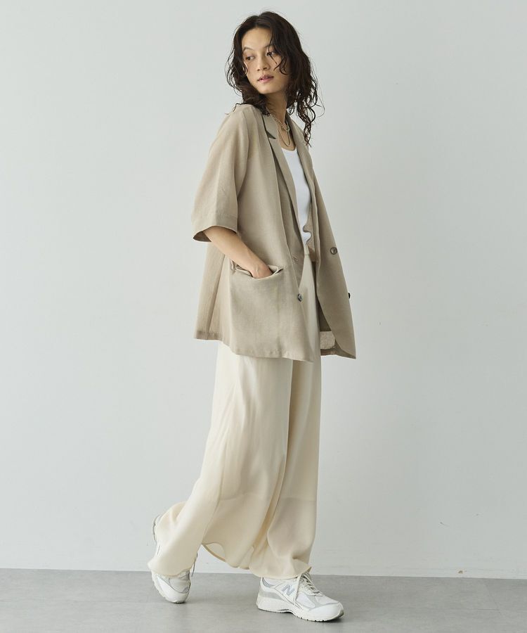 GARAGE OF GOOD CLOTHING「シアーメッシュハーフスリーブジャケット」|テーラードジャケット|