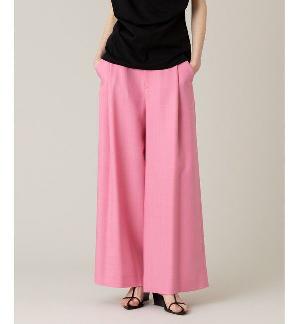 LOULOU WILLOUGHBY「【LOULOU WILLOUGHBY】トリッカーオックスワイドパンツ」|チノ|ピンク