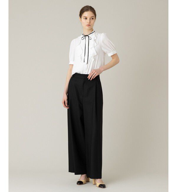 LOULOU WILLOUGHBY「【LOULOU WILLOUGHBY】トリッカーオックスワイドパンツ」|チノ|