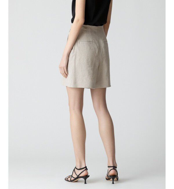 allureville「リネン/ポリエステルハイライズショートパンツ」|その他|