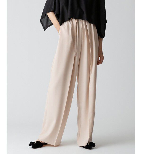 allureville「ギャバタックモダンワイドパンツ」|その他|