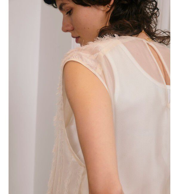 allureville「ストライプカットジャガードナローワンピース」|ワンピース|