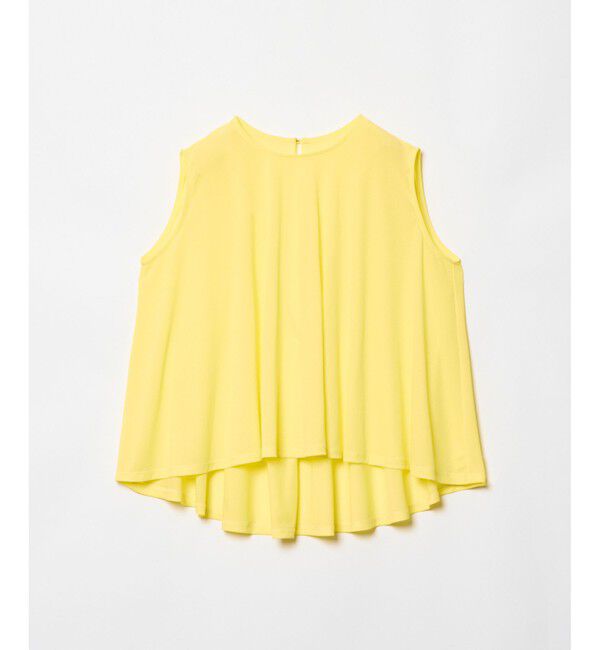 allureville「シアージョーゼットフレアブラウス」|シャツ・ブラウス|イエロー