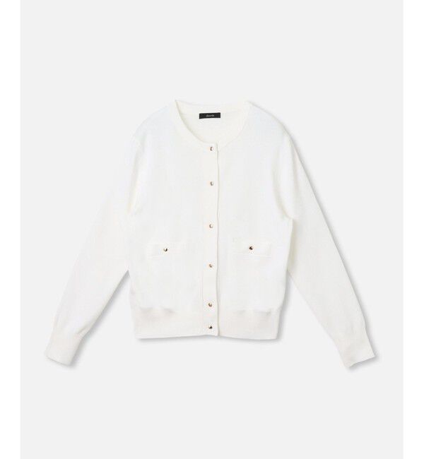 allureville「◇ ポケットクルーカーディガン」|カーディガン|オフホワイト