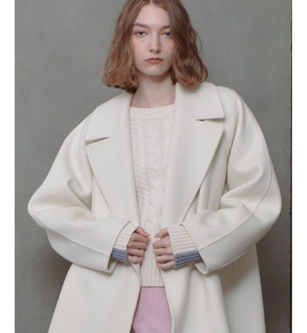 allureville「リバービッグカラーミドル丈コート」|その他|