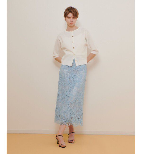 allureville「メッシュレーススカート」|スカート|