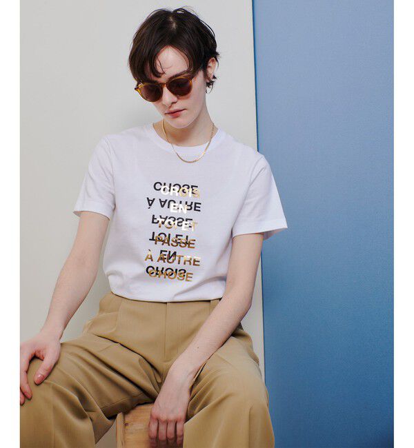 allureville「メタリックレイヤードロゴＴシャツ」|その他|