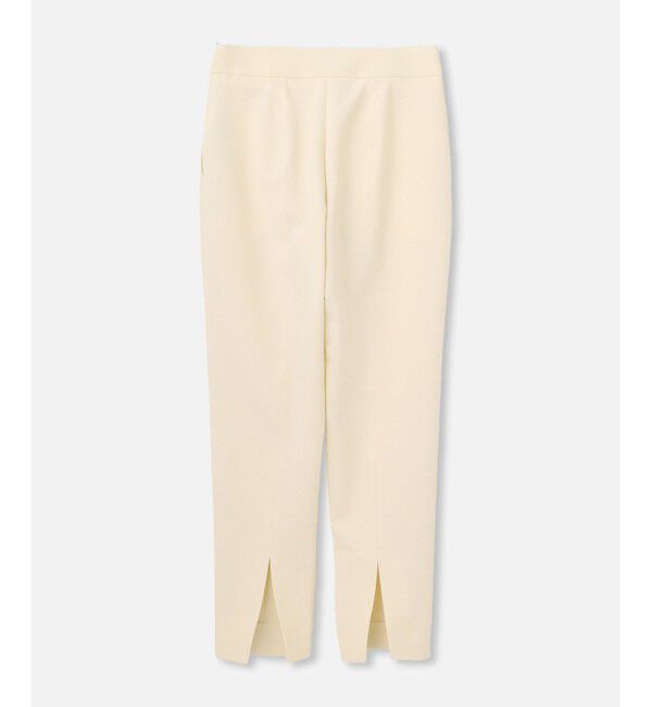 LOULOU WILLOUGHBY「【LOULOU WILLOUGHBY】ダブルクロスバックスリットパンツ」|チノ|