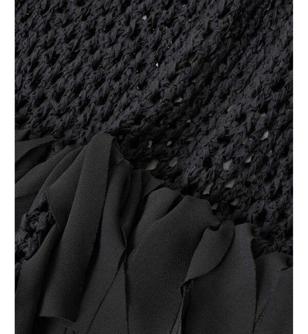 LOULOU WILLOUGHBY「【LOULOU WILLOUGHBY】シフォンパピエメッシュプルオーバー」|ニット・セーター|