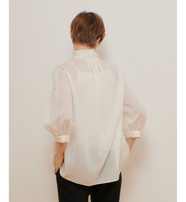 allureville「キュプラコットンスカーフタイブラウス」|シャツ・ブラウス|