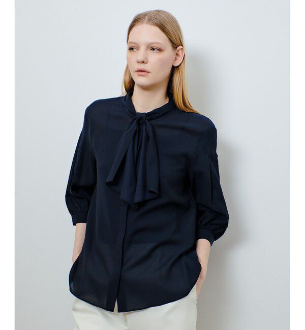 allureville「キュプラコットンスカーフタイブラウス」|シャツ・ブラウス|