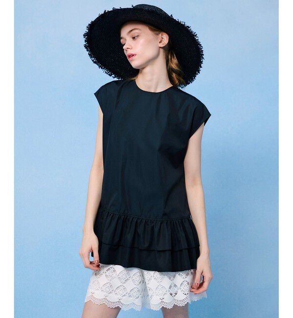 LOULOU WILLOUGHBY「【LOULOU WILLOUGHBY】ブロードフリルブラウス」|シャツ・ブラウス|