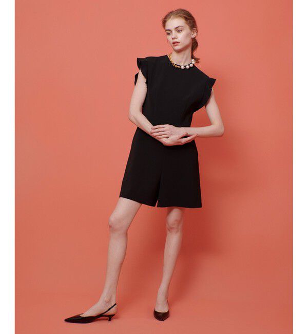 LOULOU WILLOUGHBY「【LOULOU WILLOUGHBY】ダブルクロスミニオールインワン」|オールインワン|