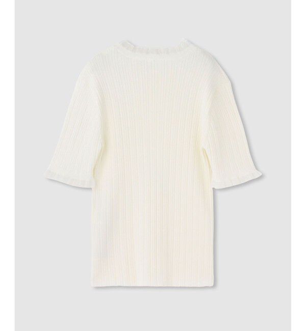 LOULOU WILLOUGHBY「【LOULOU WILLOUGHBY】ハーフチューブラーリブニット」|ニット・セーター|