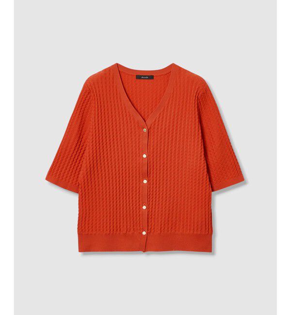 allureville「ソチッドウェービーV プルオーバー」|カーディガン|