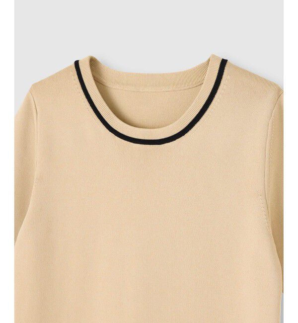 allureville「総針コンパクトクルーネックプルオーバー」|ニット・セーター|