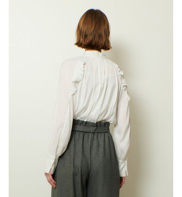 allureville「フリルスリーブブラウス」|シャツ・ブラウス|