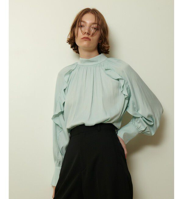 allureville「フリルスリーブブラウス」|シャツ・ブラウス|