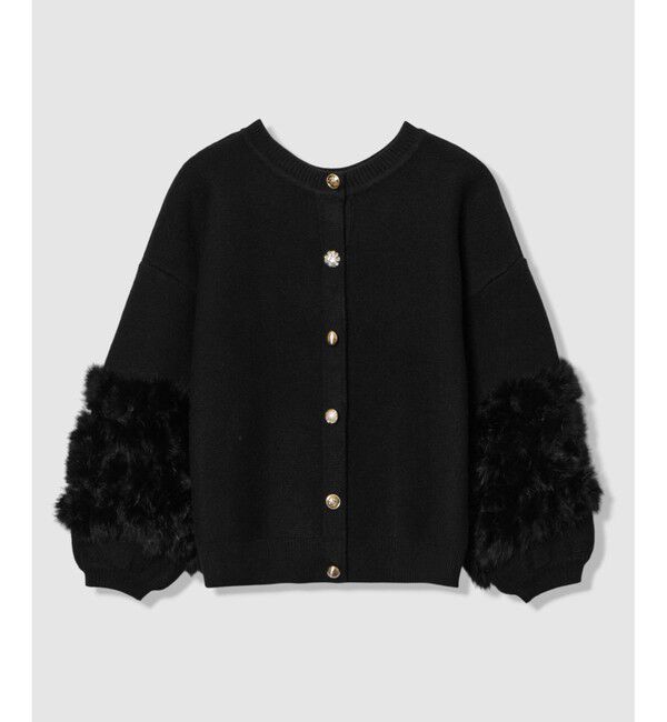 allureville「ラビットカフクレイジー釦2WAYプルオーバー」|ニット・セーター|