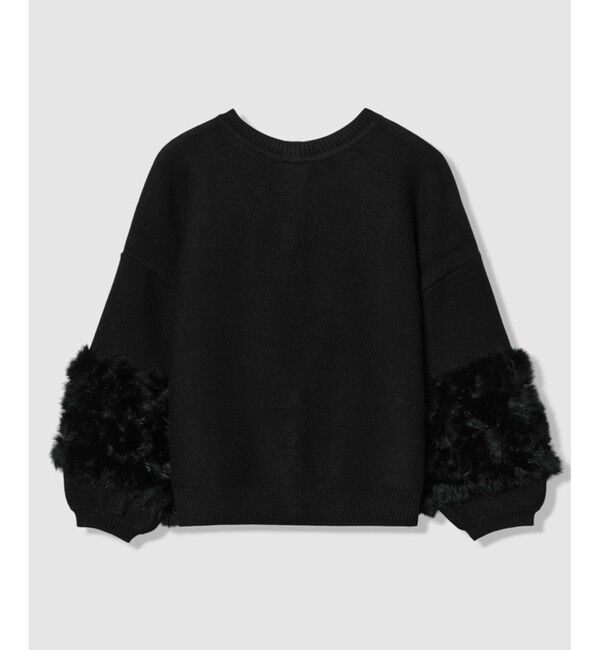 allureville「ラビットカフクレイジー釦2WAYプルオーバー」|ニット・セーター|