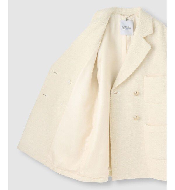 LOULOU WILLOUGHBY「【LOULOU WILLOUGHBY】ツイードダブルミドルコート」|その他|