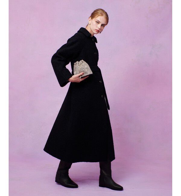 LOULOU WILLOUGHBY「【LOULOU WILLOUGHBY】ループインレーロングコート」|ダッフルコート|