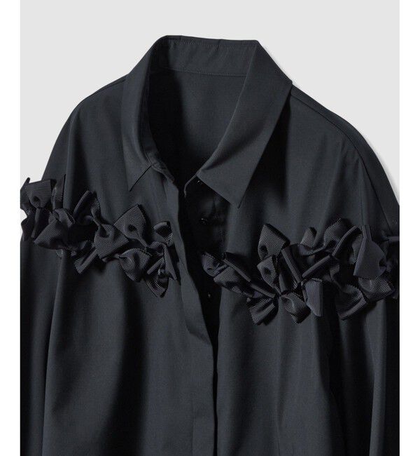 LOULOU WILLOUGHBY「【LOULOU WILLOUGHBY】メニーリボンパフスリーブシャツ」|シャツ・ブラウス|