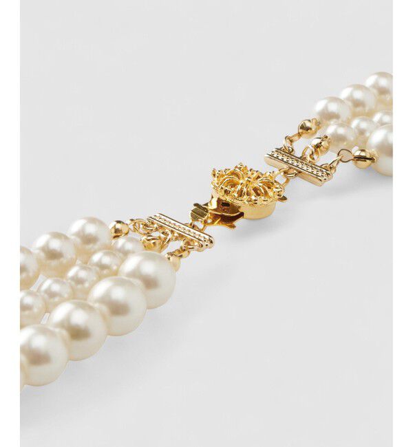 allureville「3連フェイクパールネックレス」|ネックレス|